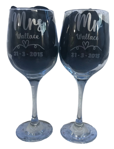 Personalised Wine Glasses