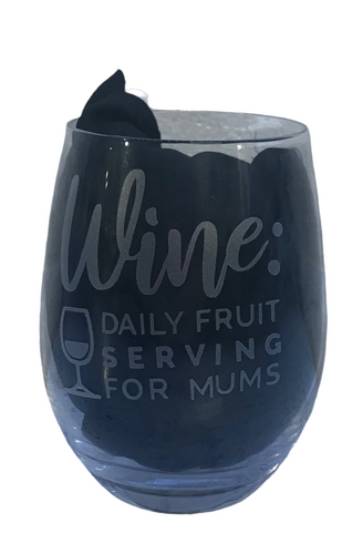 Personalised Stemless Wine Glasses