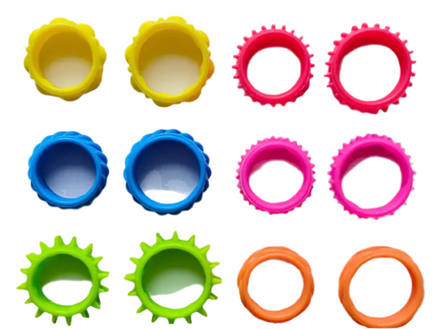 Silcone Fidget Rings PK6
