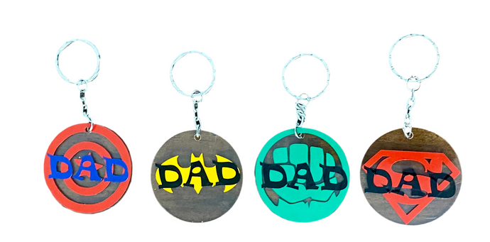 Father’s Day Super Hero Keyrings