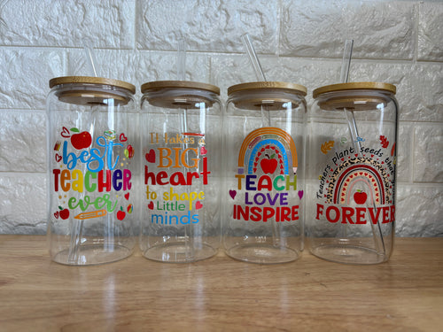 Glass teacher Libby cups