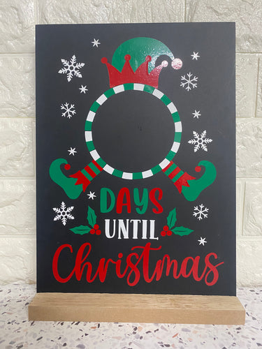 Christmas Count Down Chalkboard