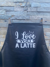 Leather look aprons