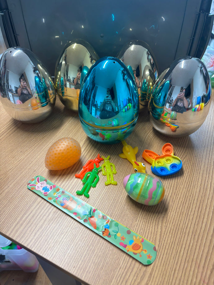 Personalised Jumbo fidget filled eggs