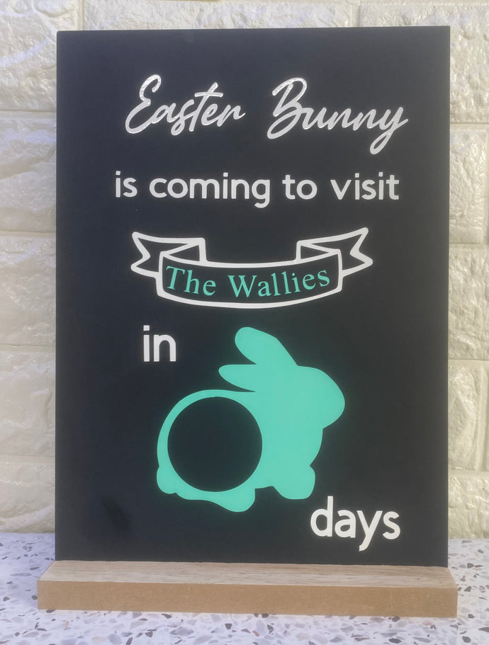 Easter Count Down Chalkboard