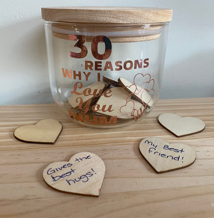 30 reasons why I love you jar