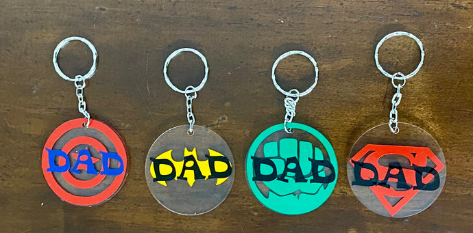 Father’s Day Super Hero Keyrings